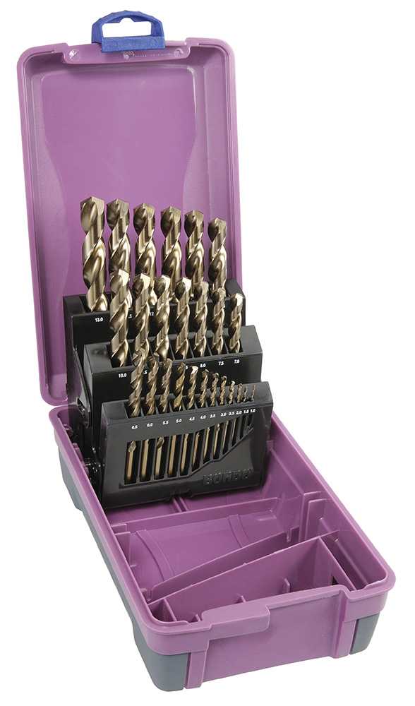1-13mm 25 Piece HSS Cobalt Metric Drill Set