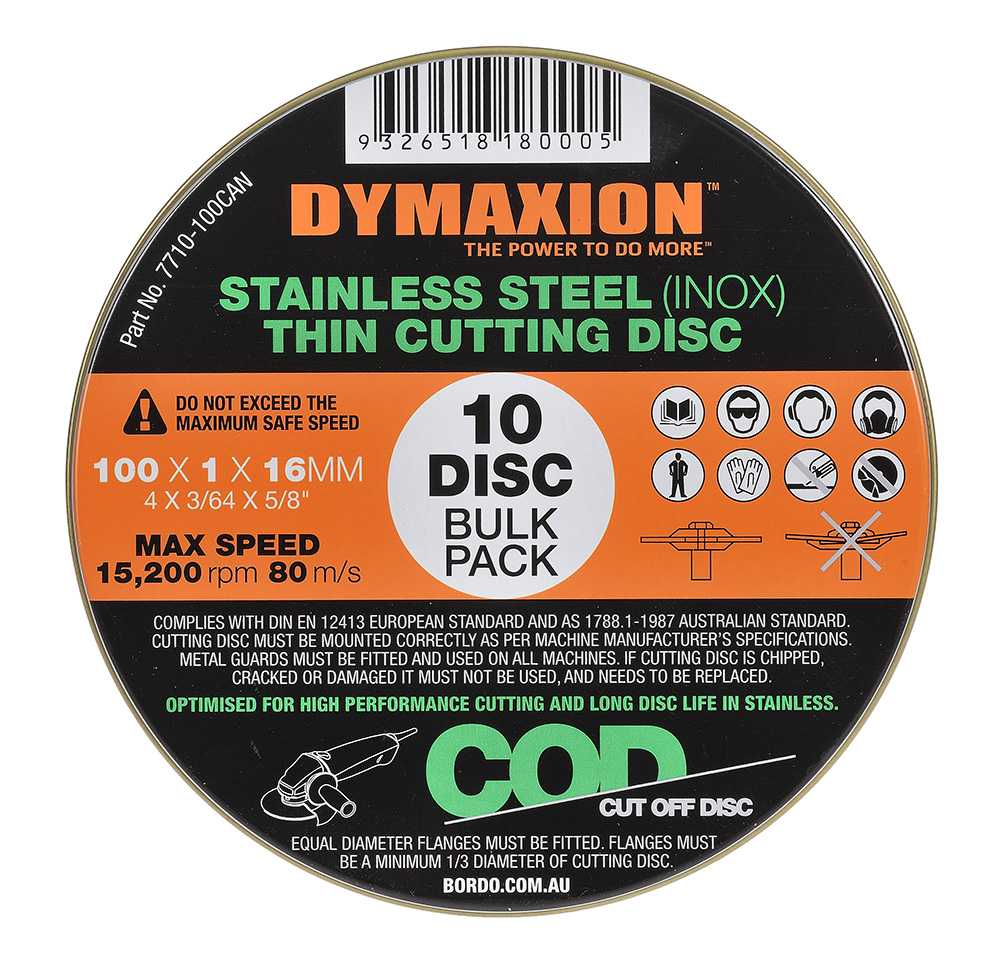 10 Pack INOX Thin Cutting Disc