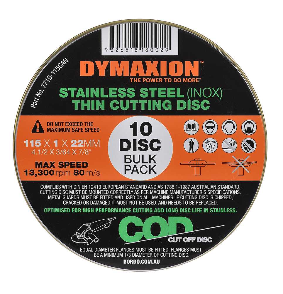 10 Pack INOX Thin Cutting Disc