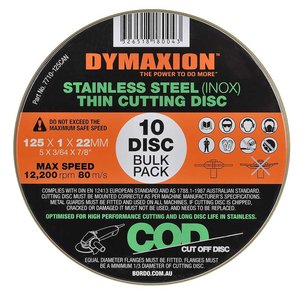10 Pack INOX Thin Cutting Disc