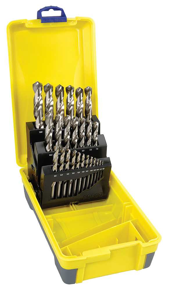 25 Piece Bright HSS Jobber Drill Set