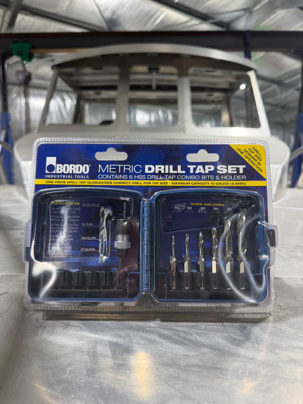 Bordo Drill &amp; Tap Combo Set – M3, M4, M5, M6, M8 &amp; M10
