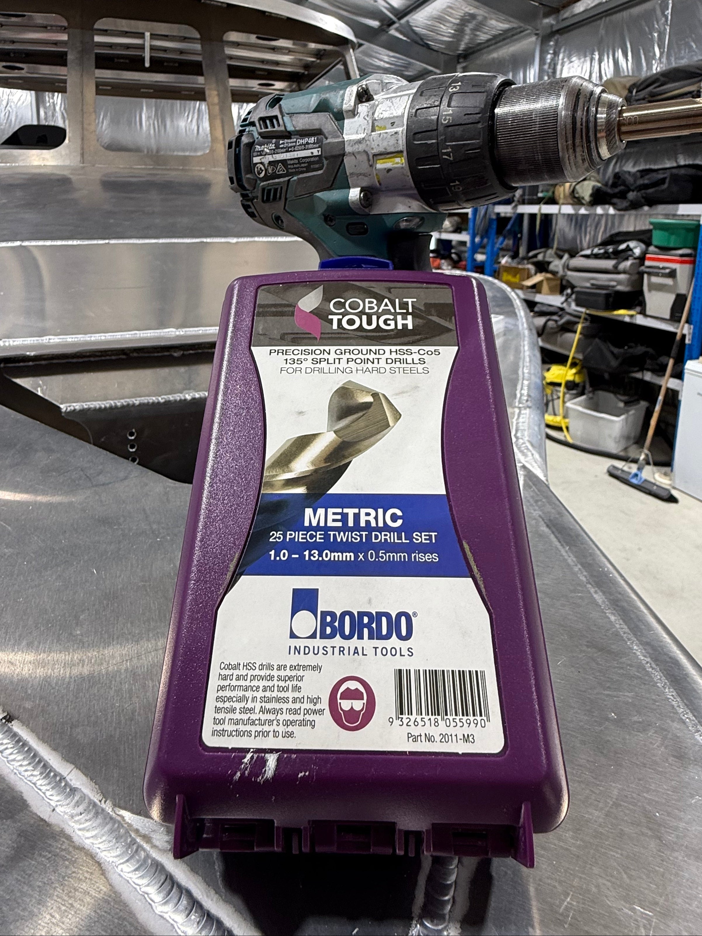 1-13mm 25 Piece HSS Cobalt Metric Drill Set