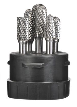 5 Piece 3/8" Head Burr Set - Saber