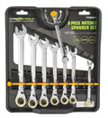 8 Piece Ratchet Spanner Set - Metric