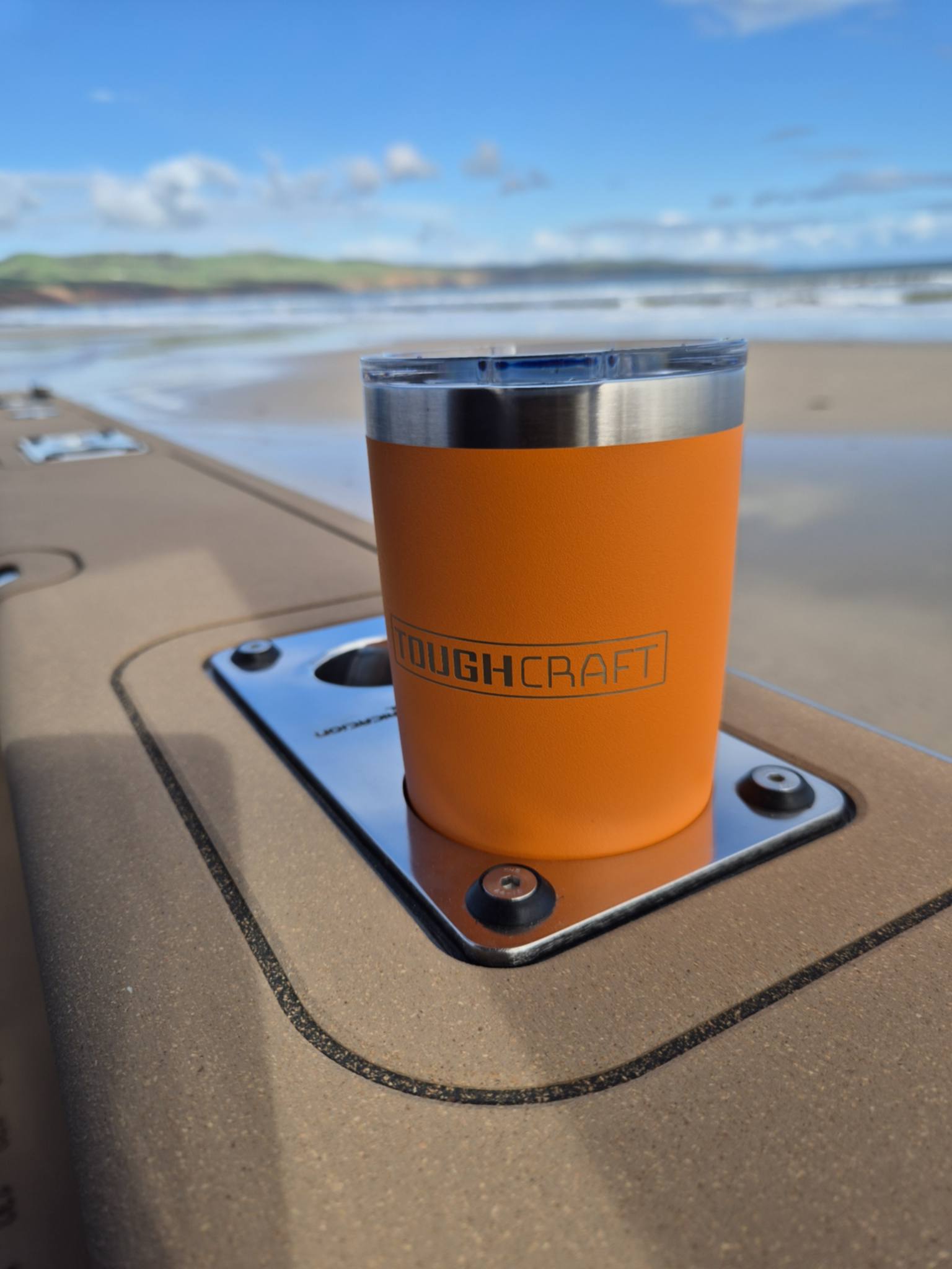 Midcoast Stainless Cup & Rod holder (Pair)